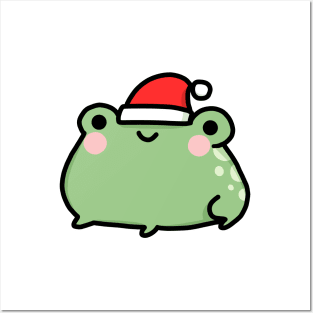 Christmas frog Posters and Art